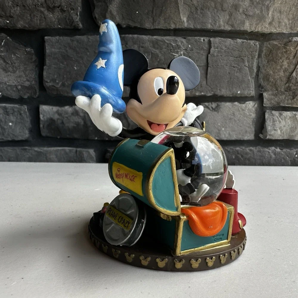 Mickey Mouse Plane Crazy Snow Globe Fantasia Wardrobe Trunk 4.5